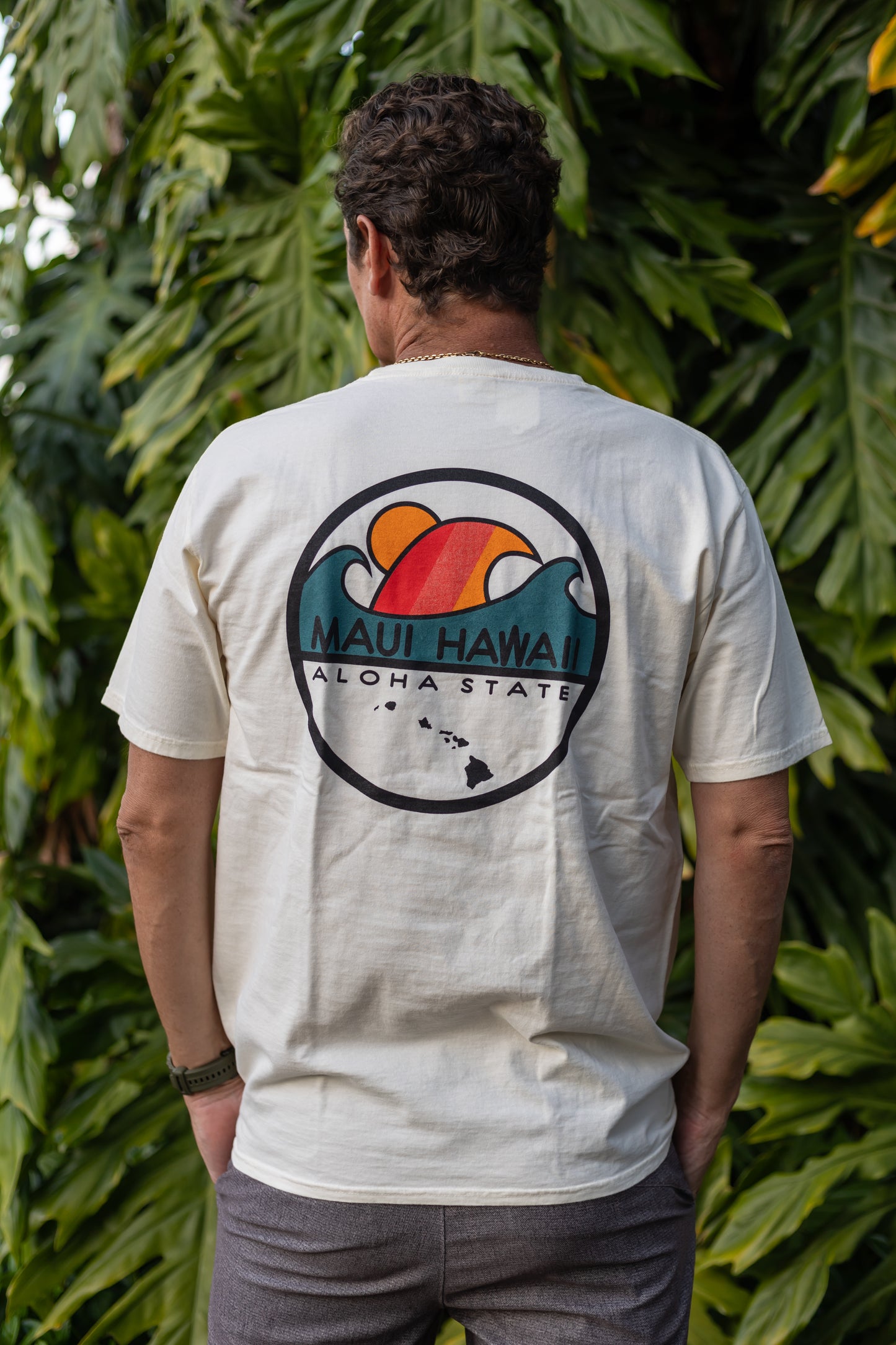 Seezo Wave Maui Hawaii 100% Ringspun Cotton T-shirt