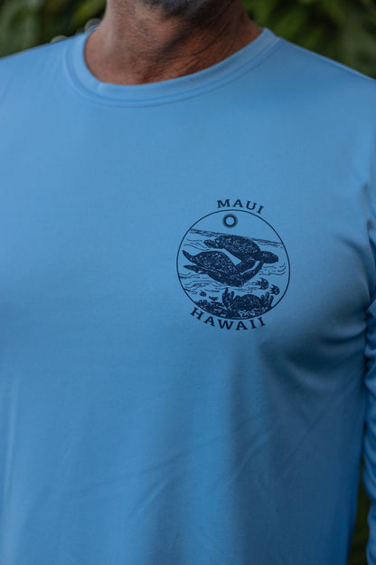 Sea Turtle Maui Hawaii UV Long Sleeve Tee