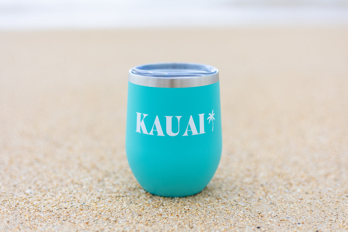 Sunrise Sips: 12 oz Cece Kauai Palm Tree Tumbler